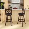 Costway 2PCS 24/30-inch Bar Stools 360° Swivel Bar Chairs with PVC leather Cushioned Seat